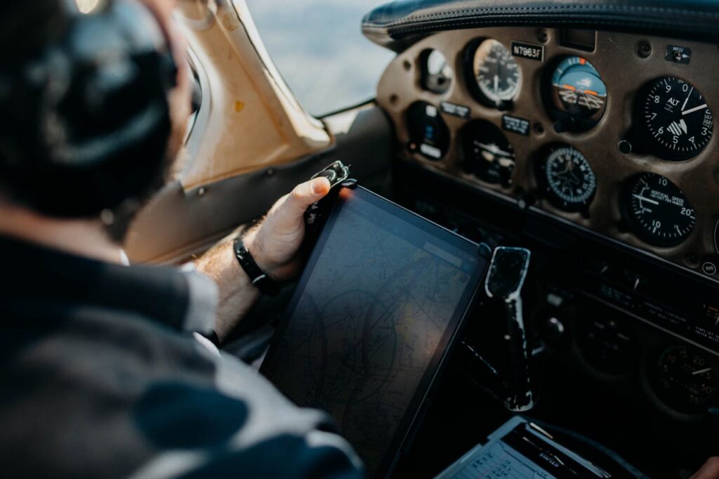 Aircraft cockpit inspection during a pre-purchase due diligence check